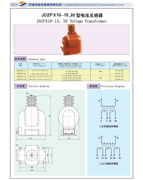 JDZFX10-15，20型电压互感器